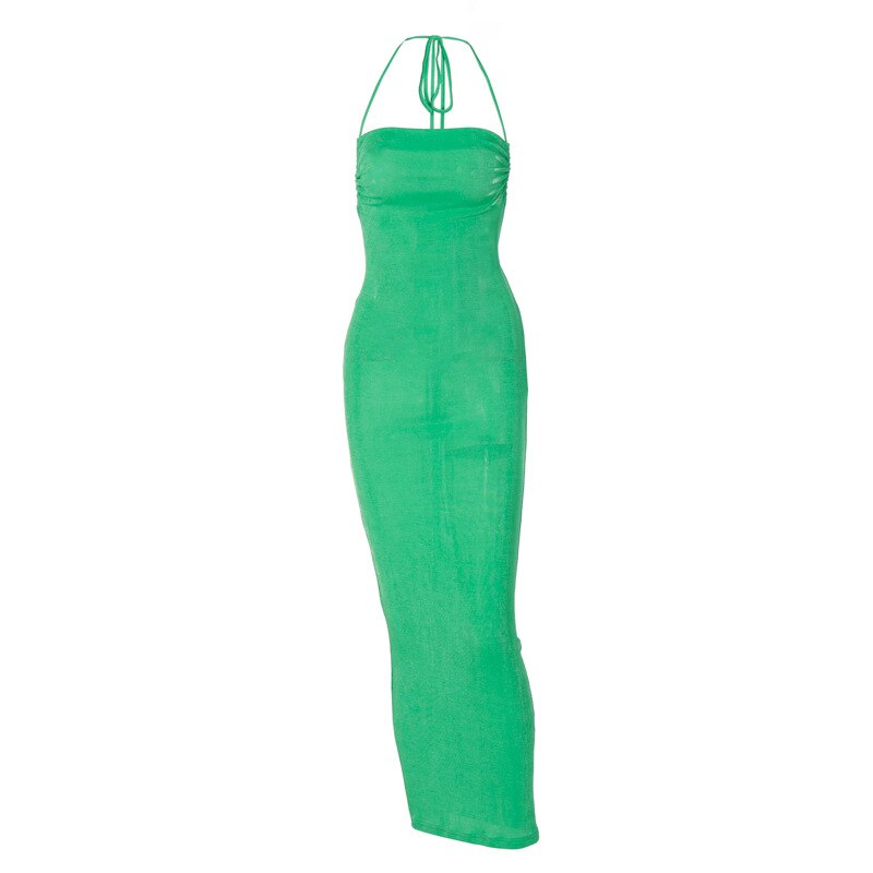 Woman's clothing Open Back Slim Cami Strap Long Dresses