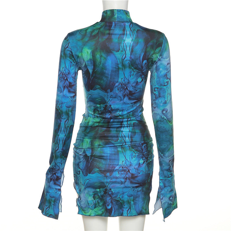 Woman's clothing So Into You Bell Sleeve Bodycon Mini Dress