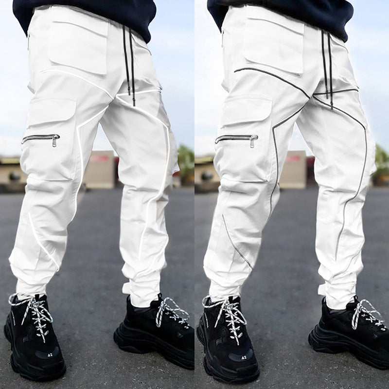 Men's Clothing Reflective Cargo Pants