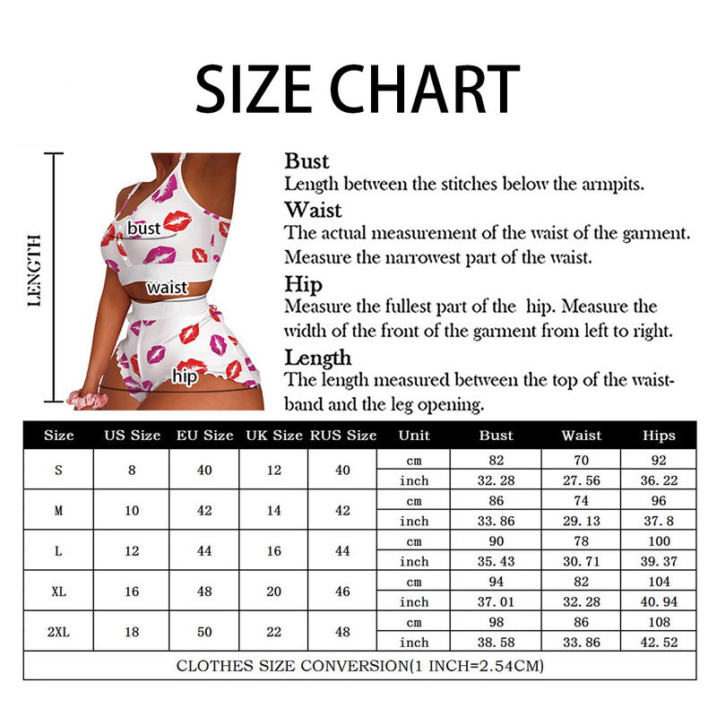 Women's clothing. Hem Cami Pajama Set