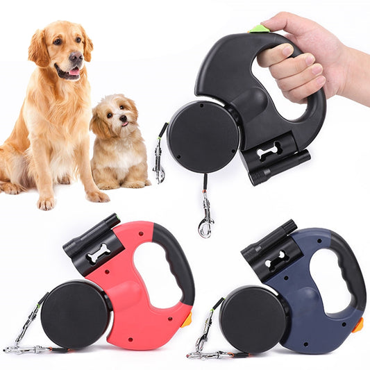 Pets Automatic Dual Retractable Dog Leash