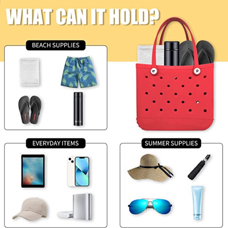 Woman's Rubber Beach Bag