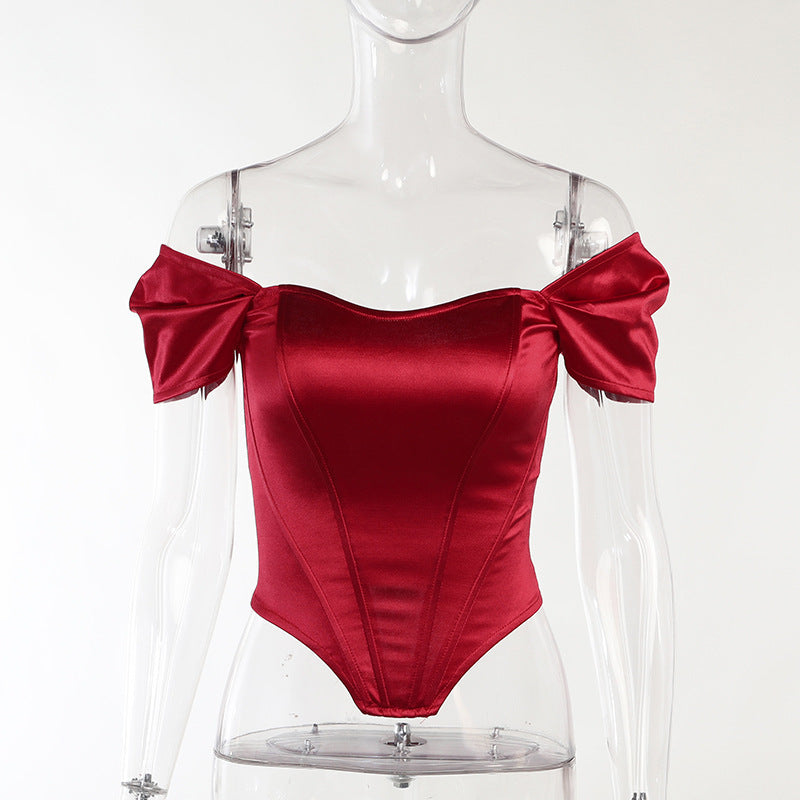Woman's clothing Elegant Satin Top