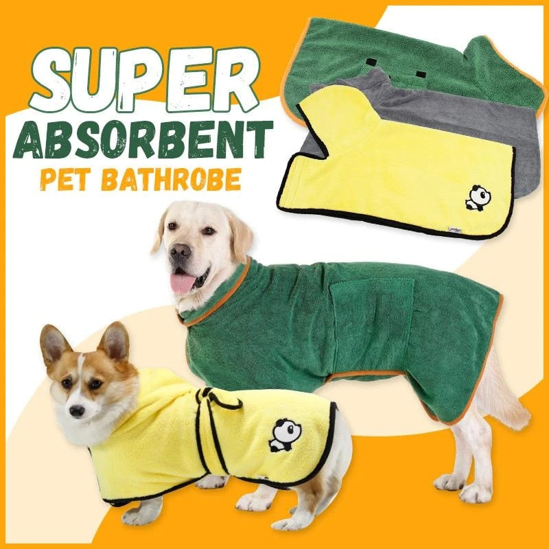 Pets Super Absorbent Pet Bathrobe