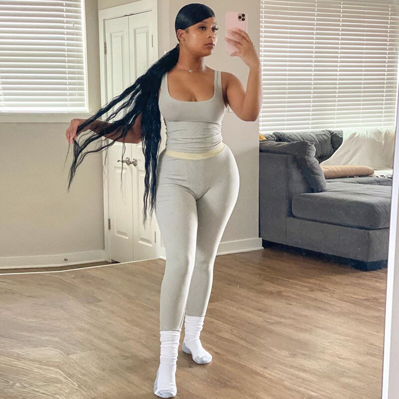 Woman's Clothing 2 Piece Set Gym Active Wear