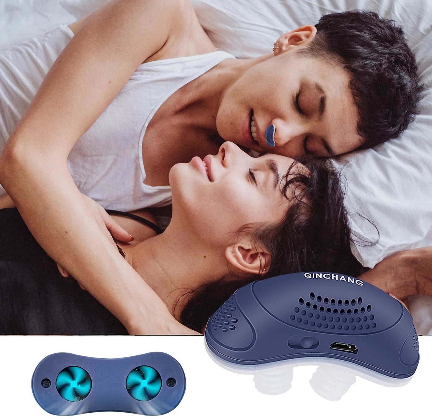 Health Micro-CPAP Anti Snoring Electronic Device