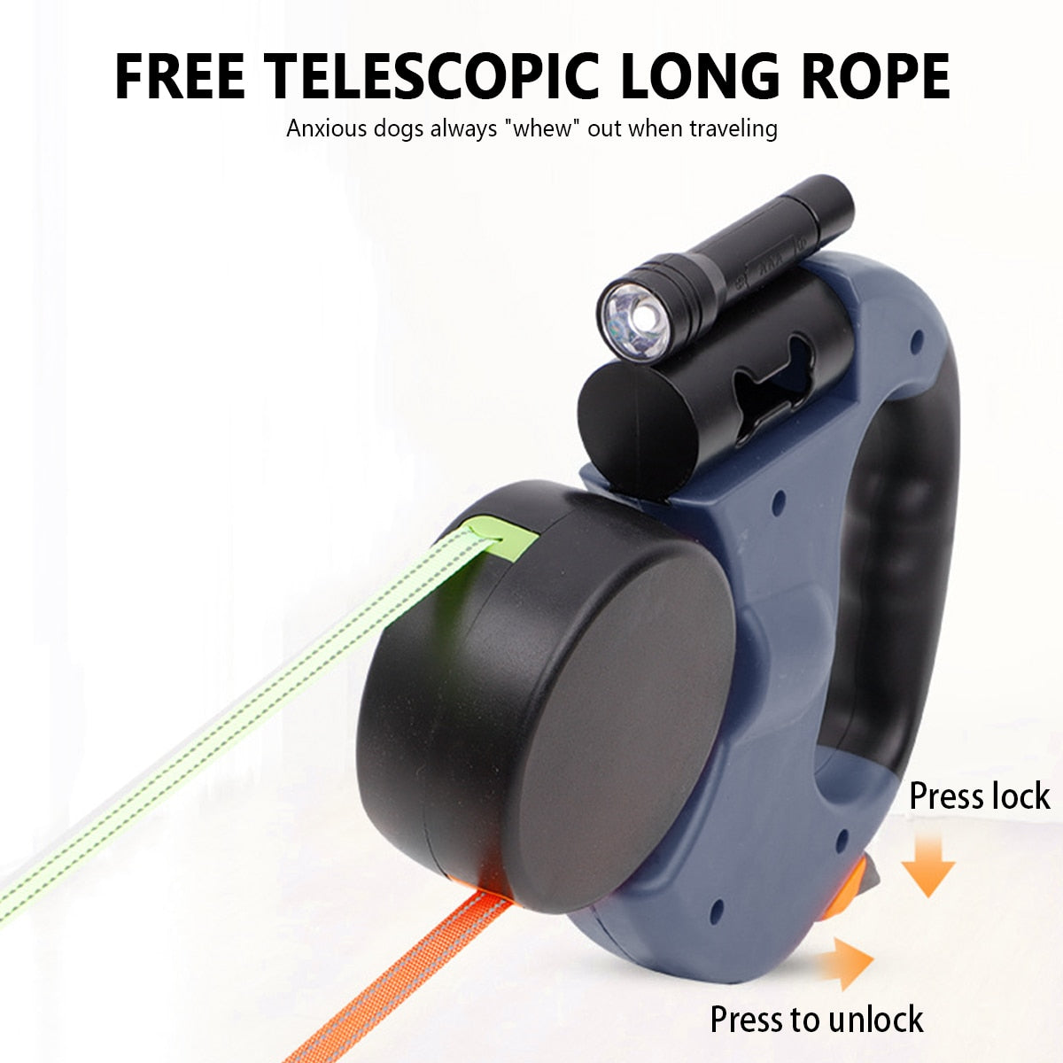 Pets Automatic Dual Retractable Dog Leash