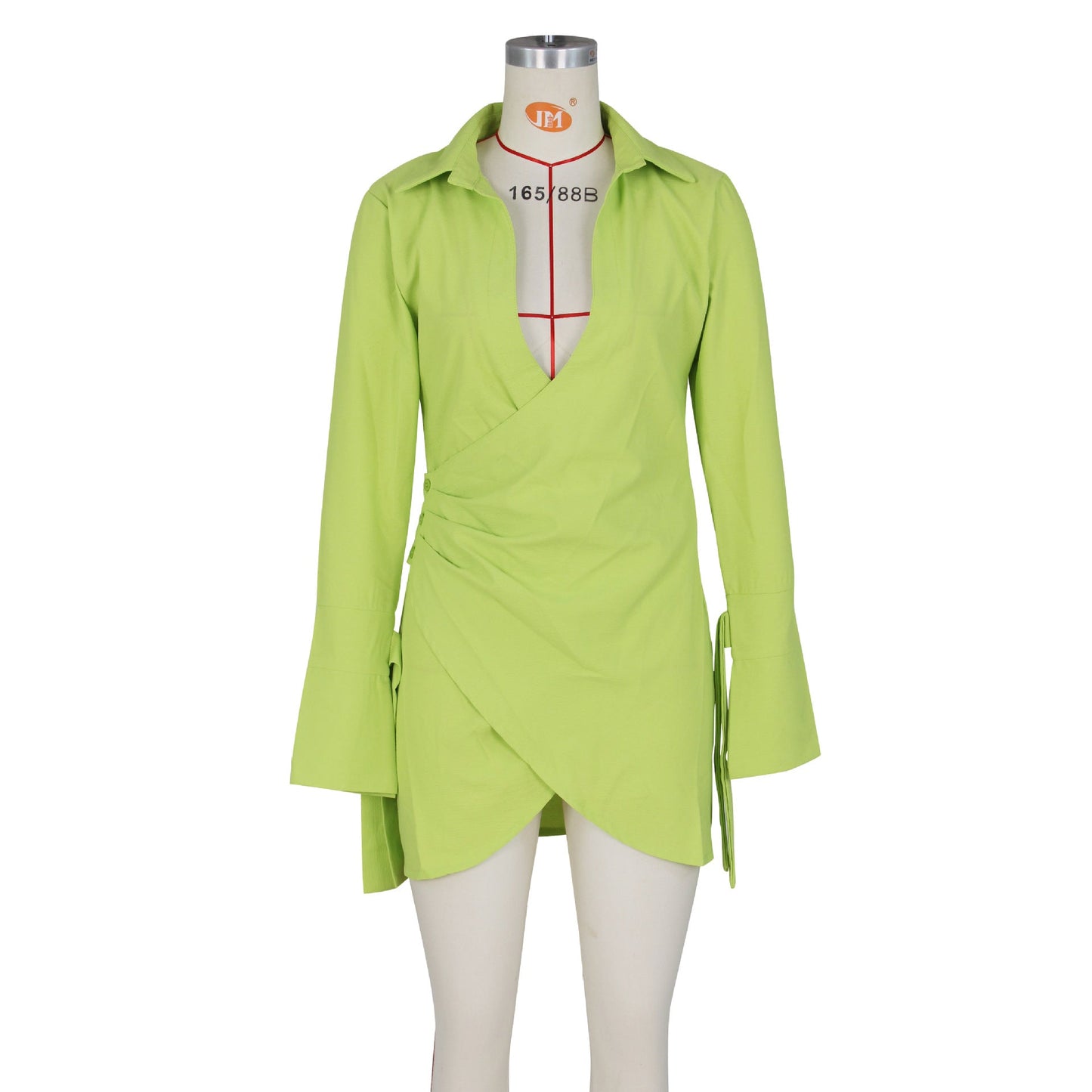 Woman's clothing Happy Hour Plunge Mini Shirt Dress