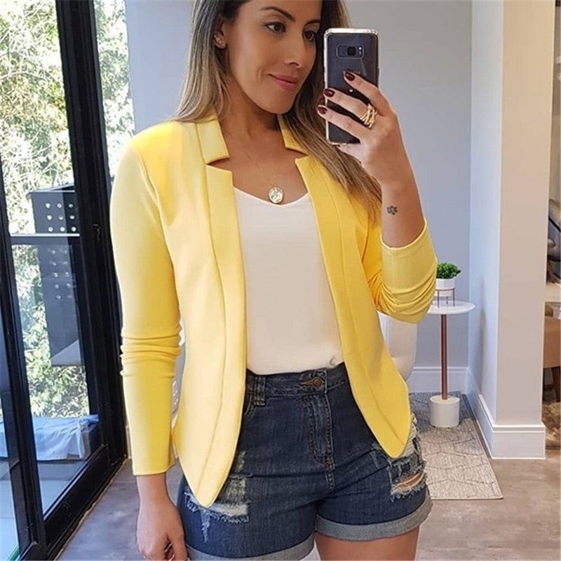 Woman's clothing Open Stitch Thin Coat