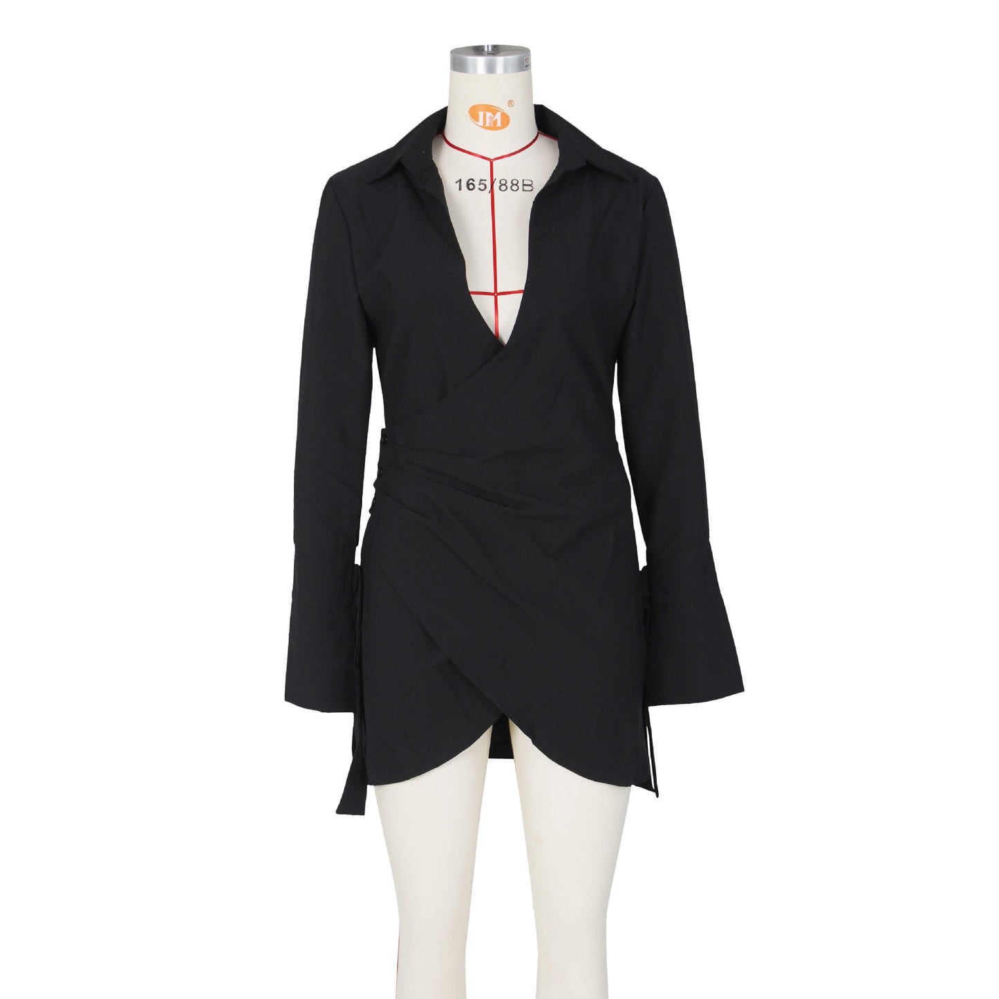 Woman's clothing Happy Hour Plunge Mini Shirt Dress