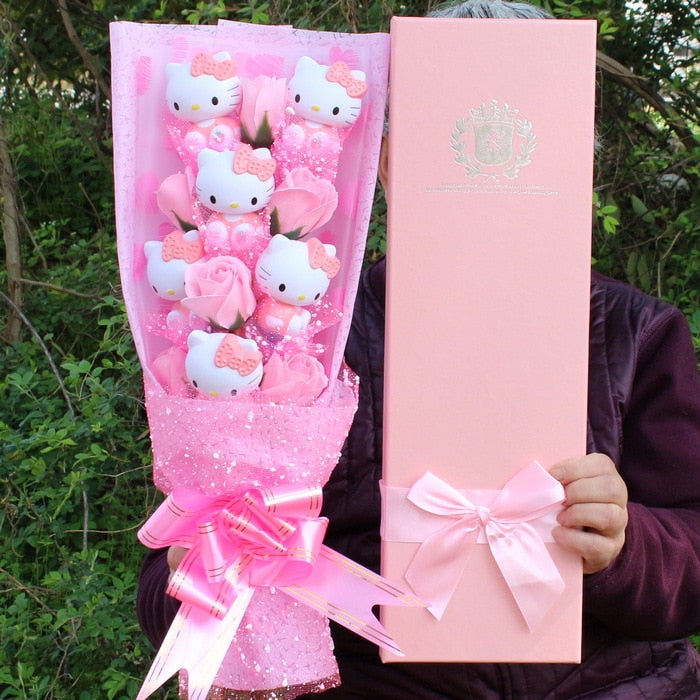 Decorative.Teddy Bear Flower Bouquet