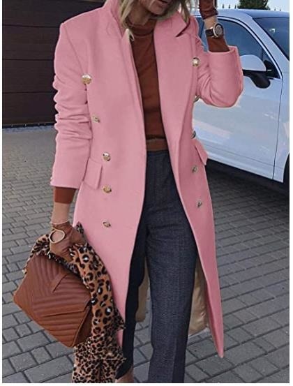 Woman's clothing Double Breasted Long Blazers