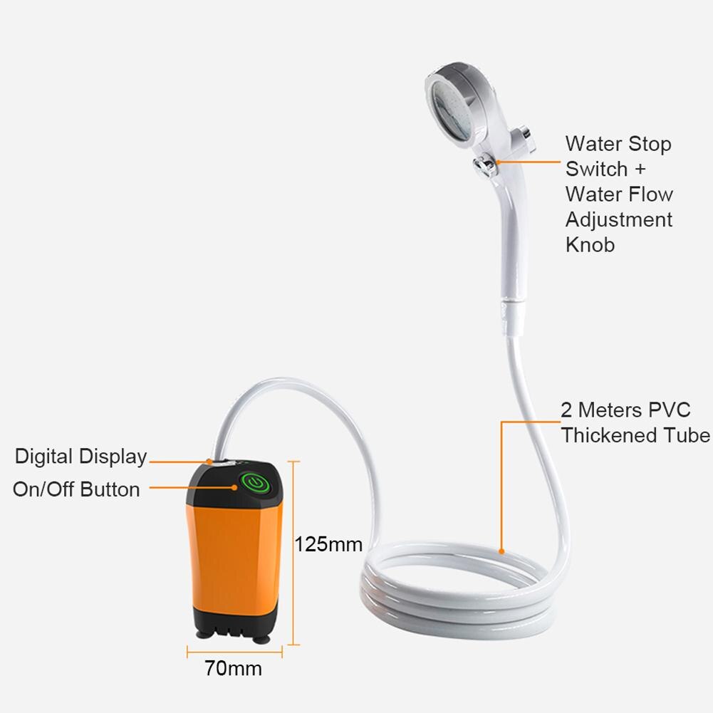 Electronics. Portable Rechargeable Shower Set