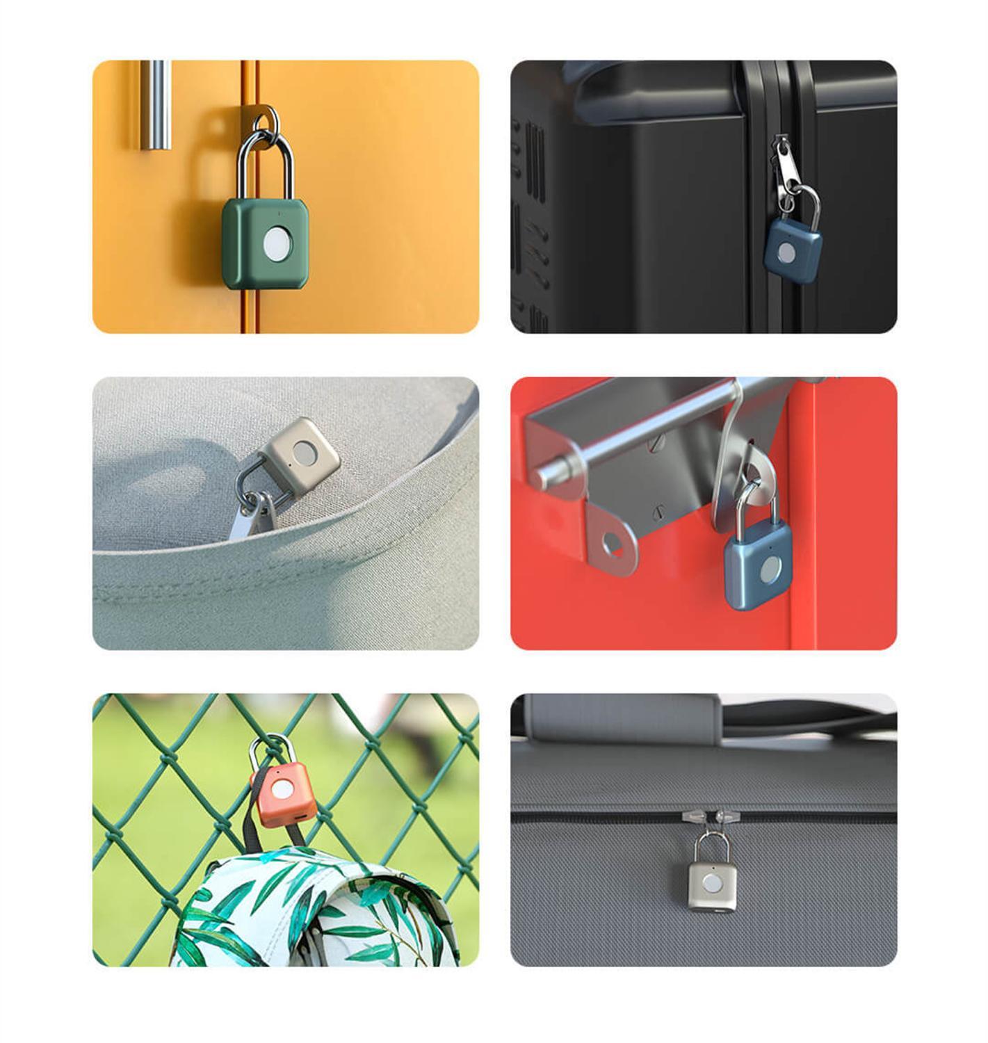 Security. Fingerprint Padlock