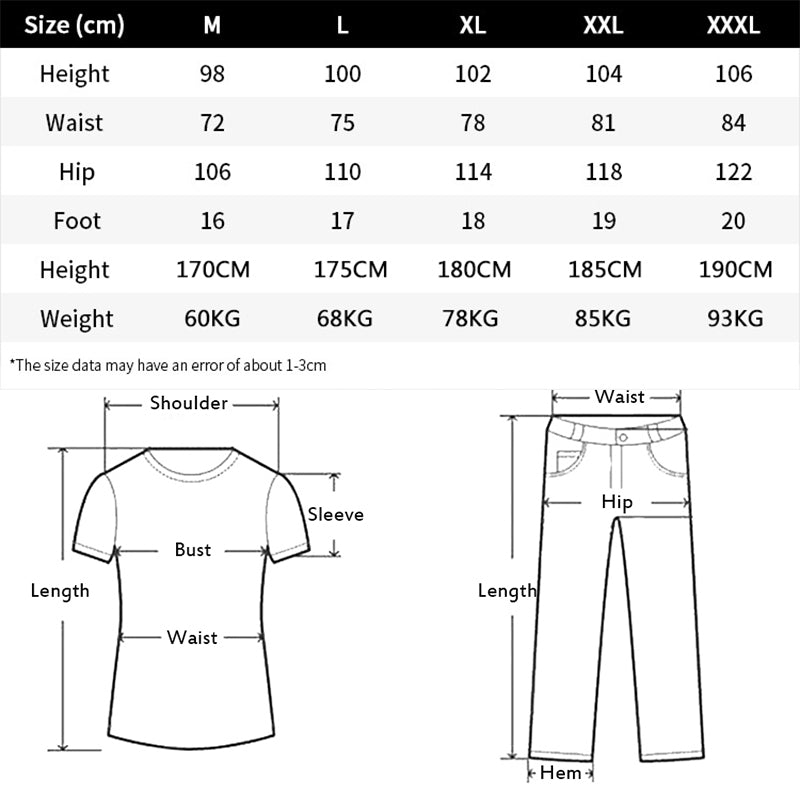 Men's Clothing Reflective Cargo Pants