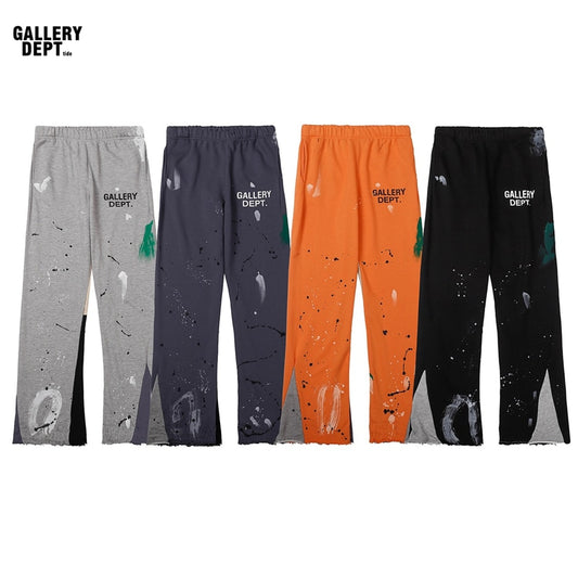 Unisex Clothing Painted Flare Sweatpants