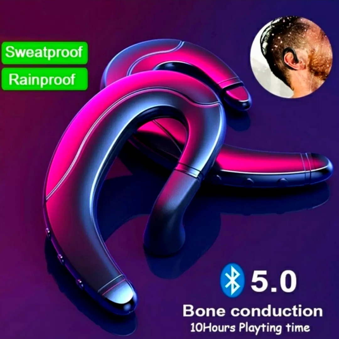 Bluetooth Silver Bone Conduction Earphones