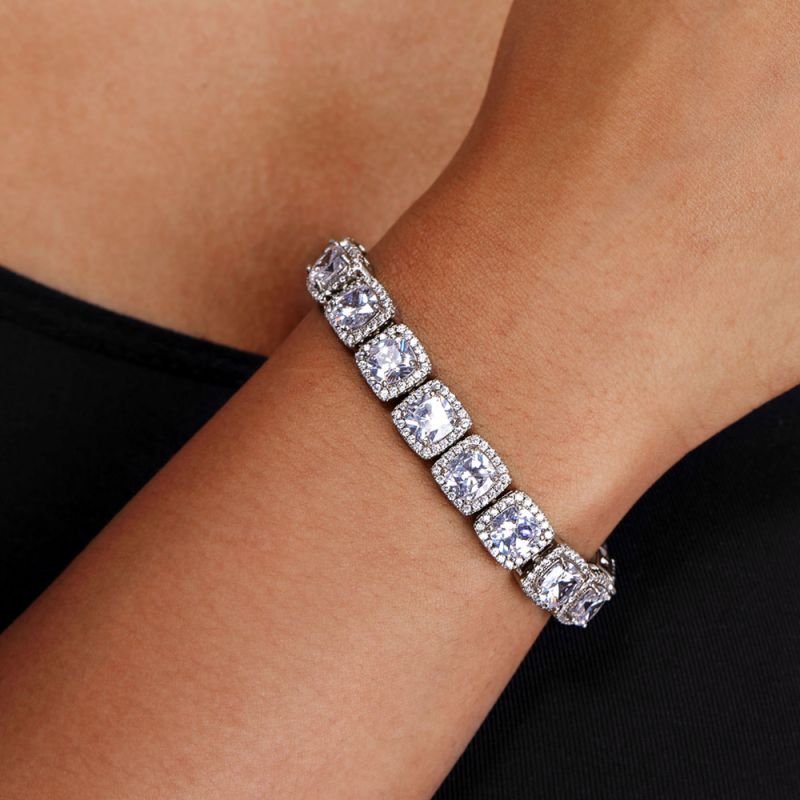 Jewelry White Gold Tennis Bracelet