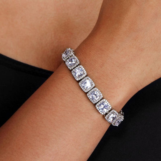 Jewelry White Gold Tennis Bracelet