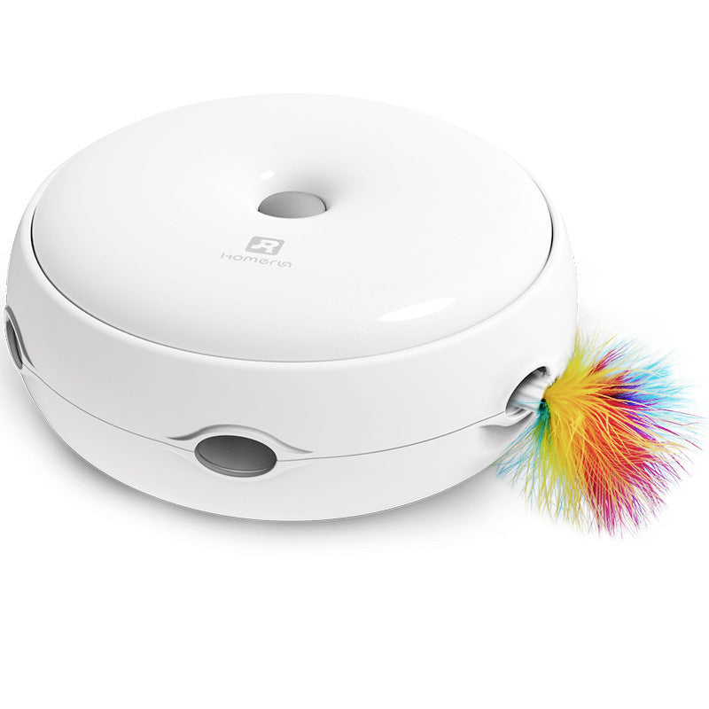 Pets electric cat toy smart funny cat stick crazy play plate cat catch mouse donut automatic turntable