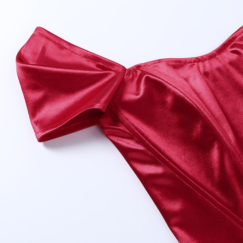Woman's clothing Elegant Satin Top