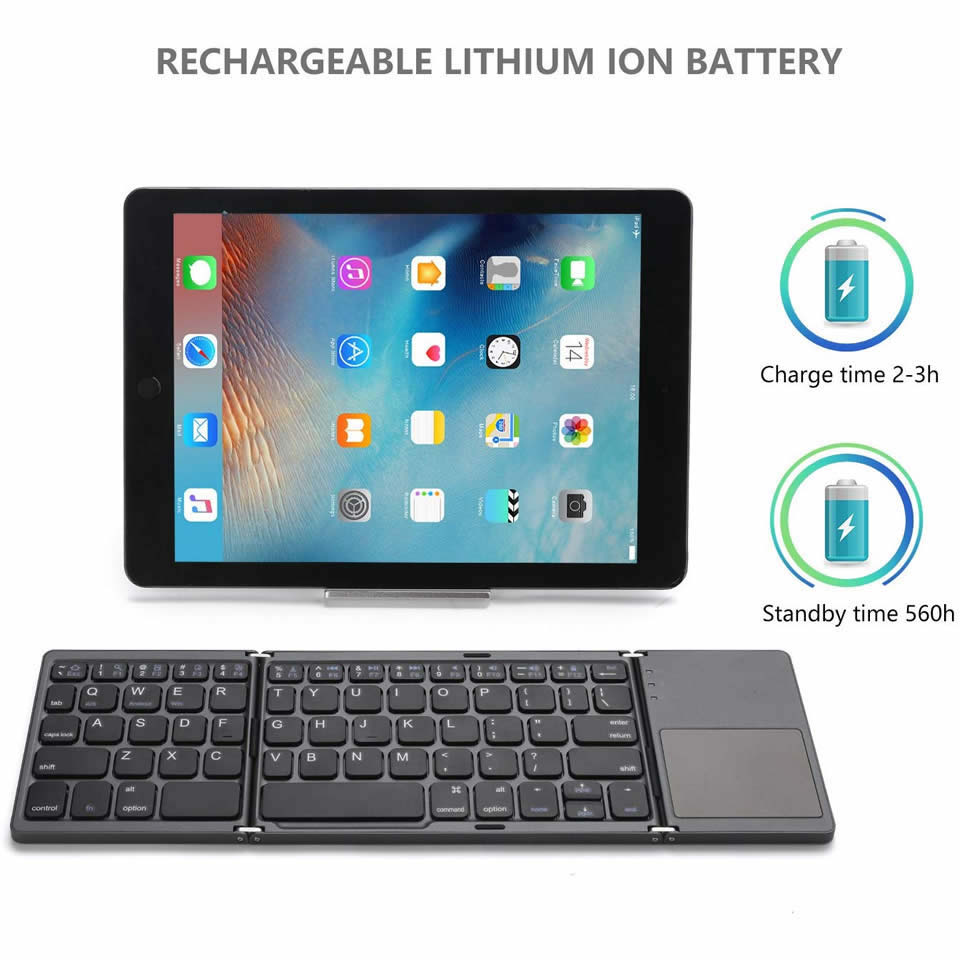 Electronics SLEEK™  Portable Bluetooth Keyboard With Touchpad