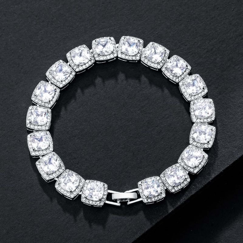Jewelry White Gold Tennis Bracelet