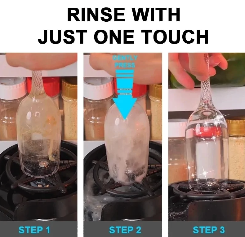 Appliances Glass Rinser for Kitchen Sink Automatic Cup Washer