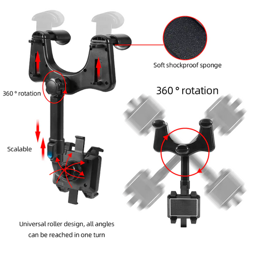Cell phone 360° Rotatable Smart Phone Car Holder