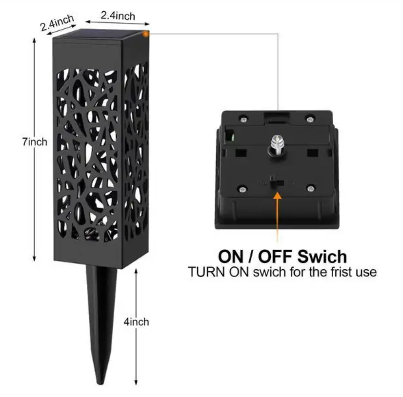 Decorative Solar Powered Waterproof Vintage Garden Light