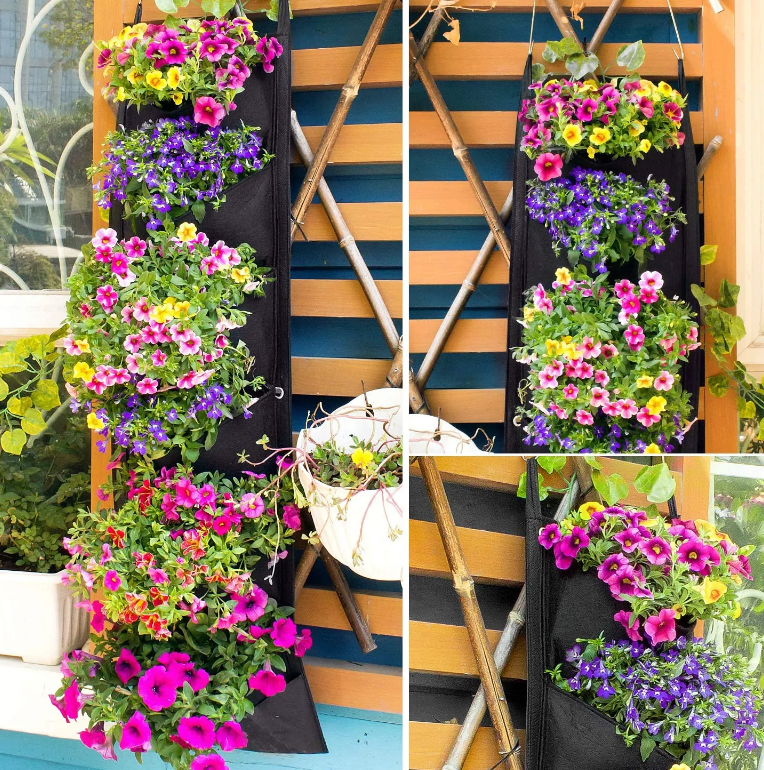 Decorative NEW DESIGN Vertical Hanging Garden Planter Flower Pots