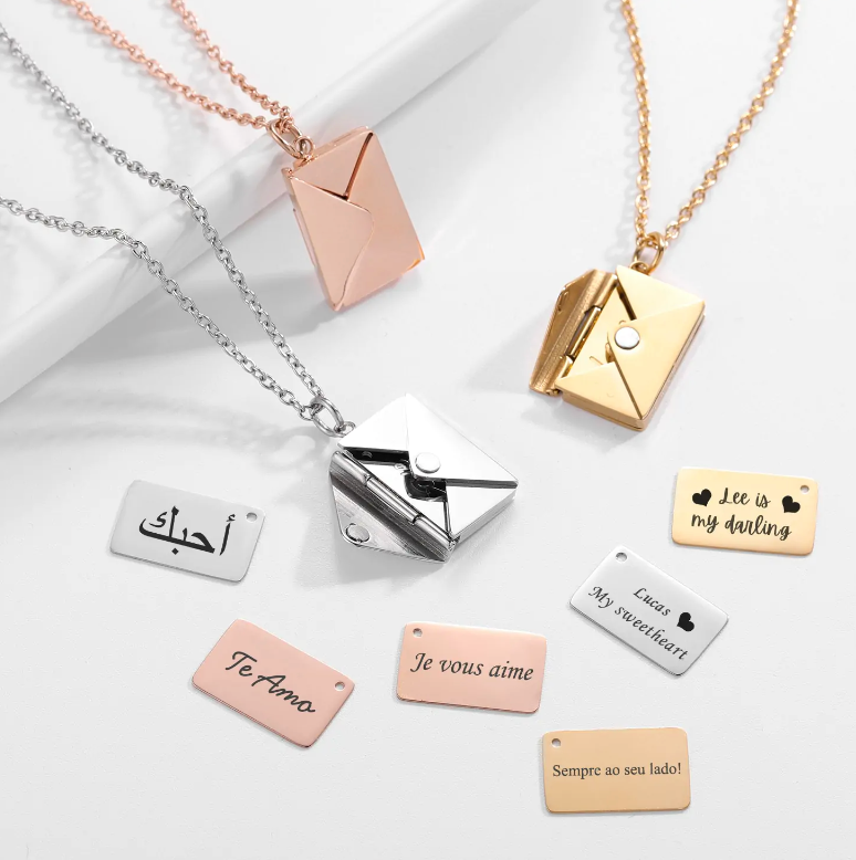 Jewelry Envelope Necklace