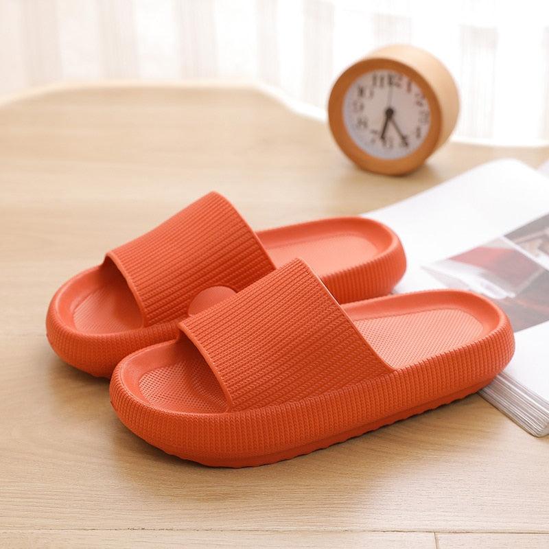 Womans Shoes Fashion Slippers Women Thick Platform Women Indoor Bathroom Slipper Soft EVA Anti-slip Home Floor Slides Ladies Summer Shoes Men