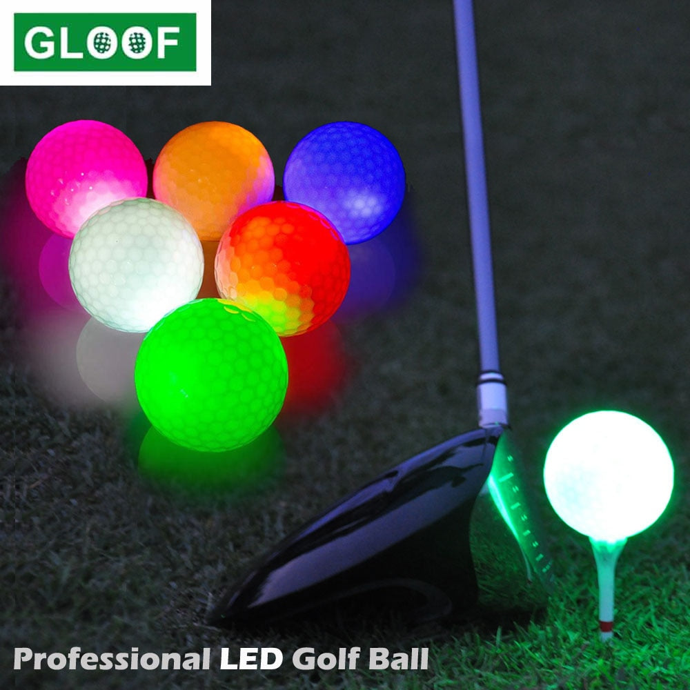Electronics 6Pcs Glow Golf Balls LED Golf Balls Glow in The Dark Golf Balls Flashing Golf Ball Light up Long Lasting Bright Night