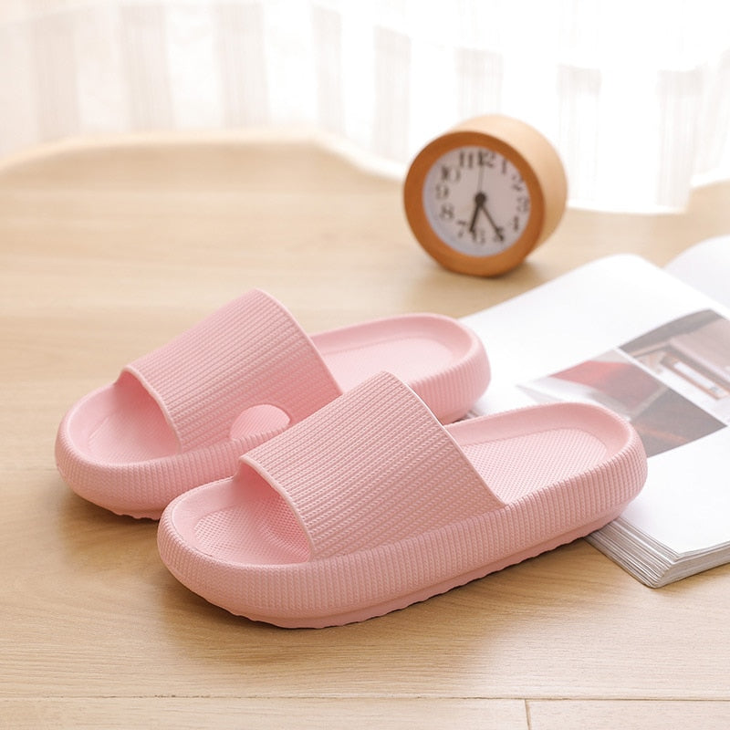 Womans Shoes Fashion Slippers Women Thick Platform Women Indoor Bathroom Slipper Soft EVA Anti-slip Home Floor Slides Ladies Summer Shoes Men