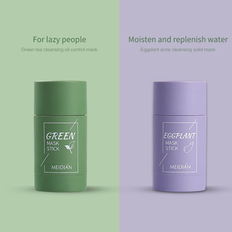 Beauty Green Tea Mask Stick Cleansing Face Clean Mask Mud Whitening Moisturizing Purifying Face Masks Clay Stick Oil Control Skin Care