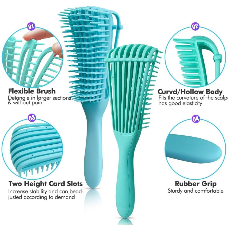 Beauty Hair Brush Scalp Massage Hair Comb Detangling Brush for Curly Hair Brush Detangler Hairbrush Women Men Salon