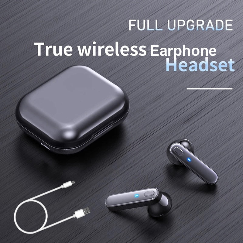 Bluetooth-compatible Wireless Headset Deep Bass Earbuds True Wireless Stereo Headphone With Mic Sport Earphone