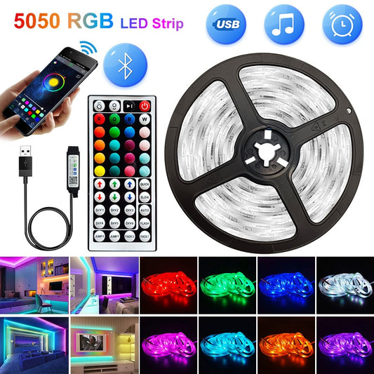 Electronics 5V USB WIFI Bluetooth 1M-30M 5050 USB Led Strips Light Waterproof RGB Led Diode Ribbon Lamp For Decoration Bedroom TV BackLight