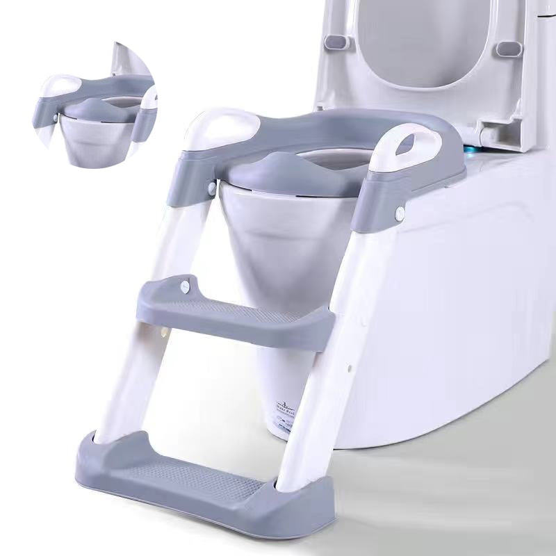 Baby 5 Colors Pot Potty Training Seat Child Toilet WC Urinal w Adjustable Step Ladder Folding Safety Chair