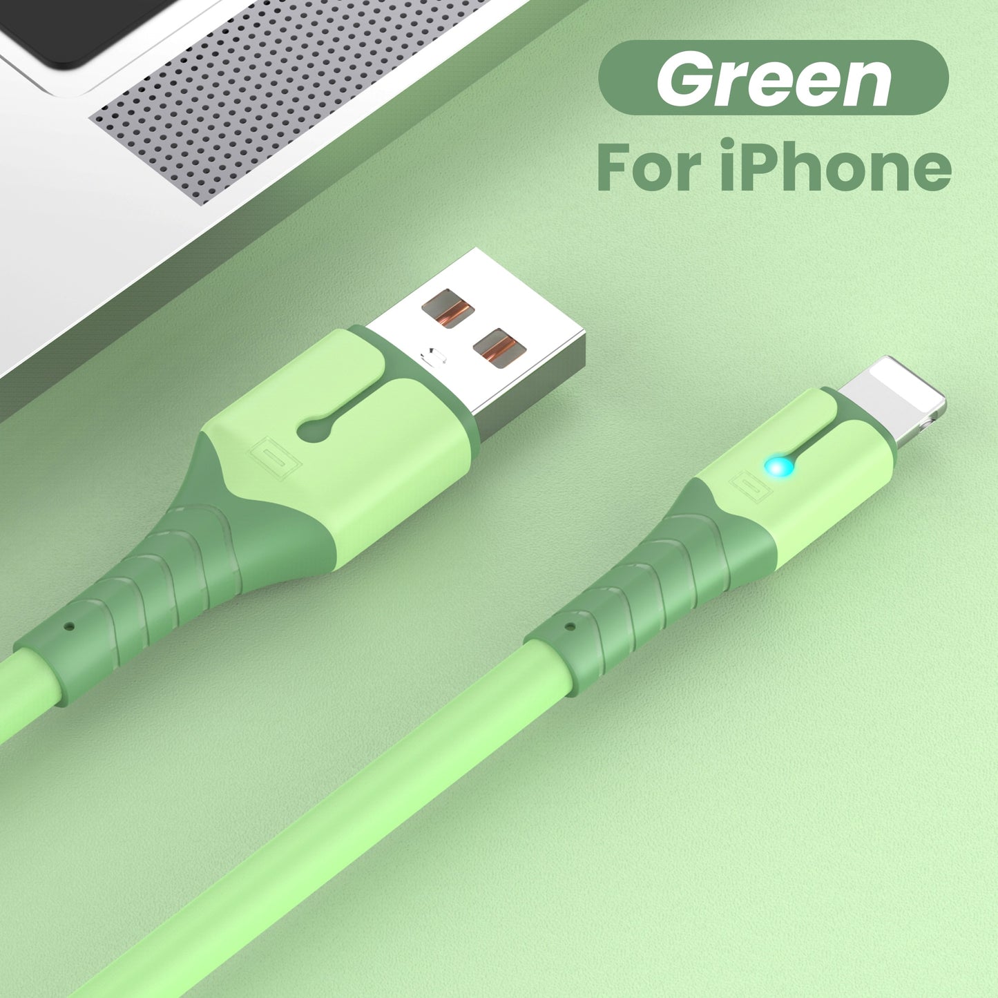 Apple USB Data Cable For iPhone 12 Mini 12 Pro Max X XR 11 XS 8 7 6s Liquid Silicone Charging Cable USB Data Cable Phone Charger Cable