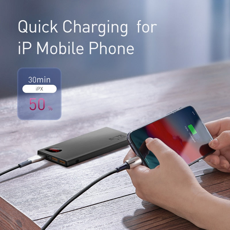 Electronics Power Bank 10000mAh with 20W PD Fast Charging Powerbank Portable Battery Charger PoverBank For iPhone 12Pro Xiaomi Huawei