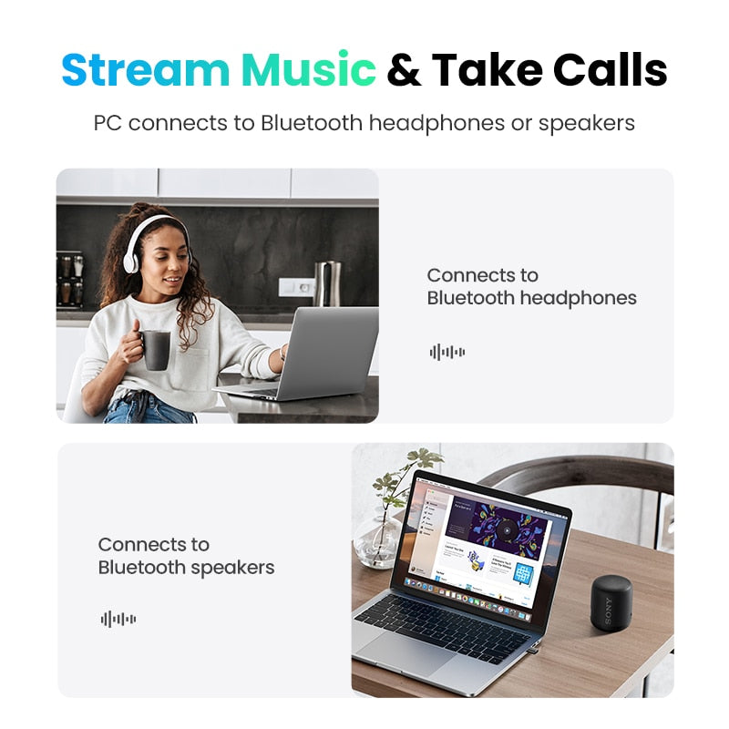 Bluetooth 5.0 Dongle Adapter 4.0 for PC Speaker Wireless Mouse Music Audio Receiver Transmitter aptx Bluetooth 5.0