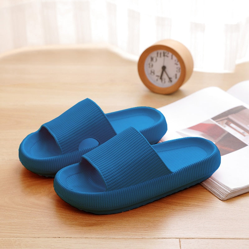 Womans Shoes Fashion Slippers Women Thick Platform Women Indoor Bathroom Slipper Soft EVA Anti-slip Home Floor Slides Ladies Summer Shoes Men