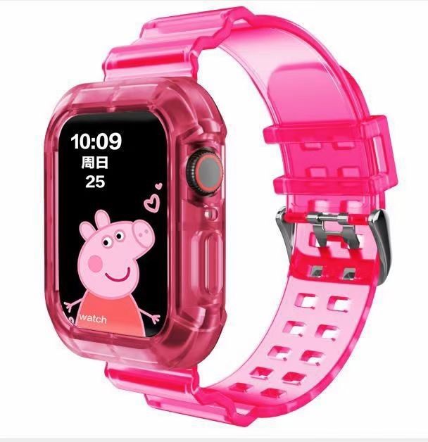 Apple Watch Band  Series 6 1 2 3 4 5 silicone Transparent  for Iwatch 5 4 Strap 38mm 40mm 42mm 44mm wirst