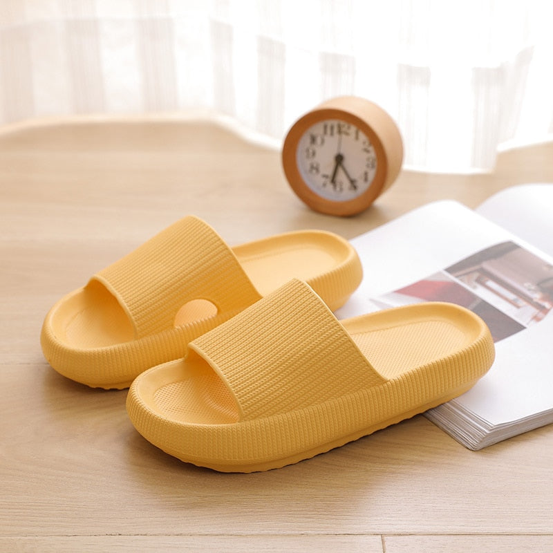 Womans Shoes Fashion Slippers Women Thick Platform Women Indoor Bathroom Slipper Soft EVA Anti-slip Home Floor Slides Ladies Summer Shoes Men