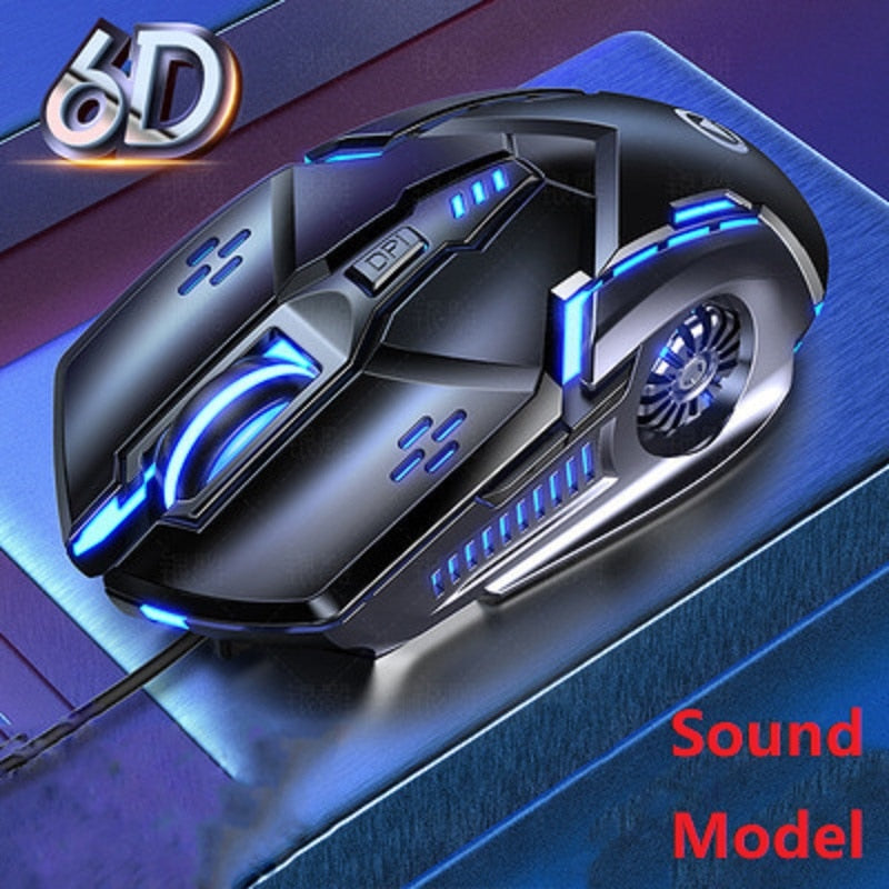 Electronics Gaming Mouse Cable Computer Desktop Laptop Universal Silent Mute Mouse