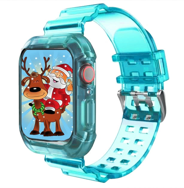 Apple Watch Band  Series 6 1 2 3 4 5 silicone Transparent  for Iwatch 5 4 Strap 38mm 40mm 42mm 44mm wirst
