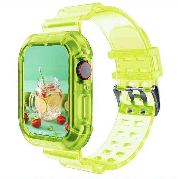 Apple Watch Band  Series 6 1 2 3 4 5 silicone Transparent  for Iwatch 5 4 Strap 38mm 40mm 42mm 44mm wirst