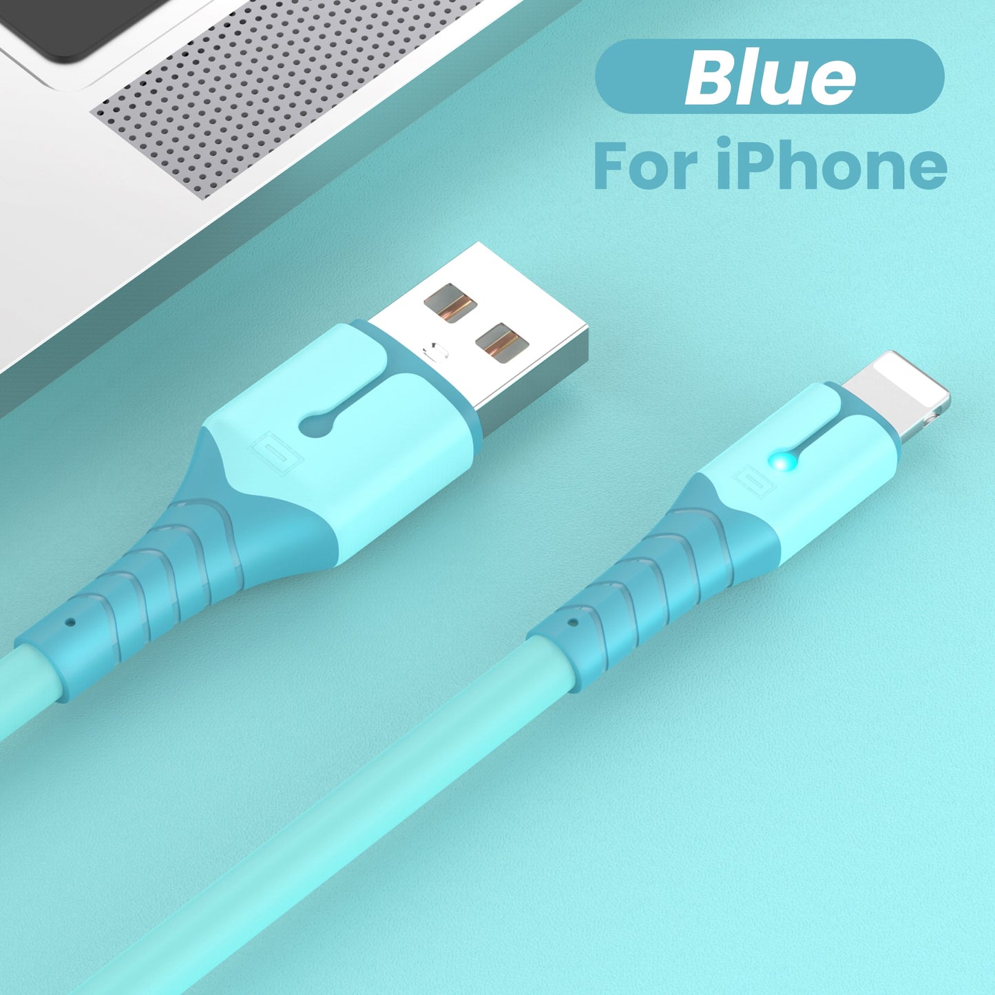 Apple USB Data Cable For iPhone 12 Mini 12 Pro Max X XR 11 XS 8 7 6s Liquid Silicone Charging Cable USB Data Cable Phone Charger Cable